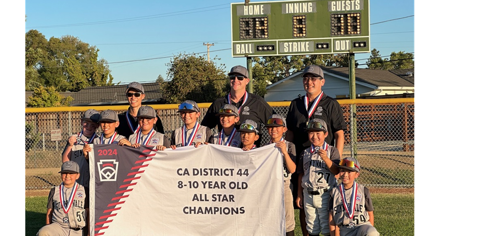 Sunnyvale 10-year-old All Stars win District 44, will play at home in Section 5 Tournament